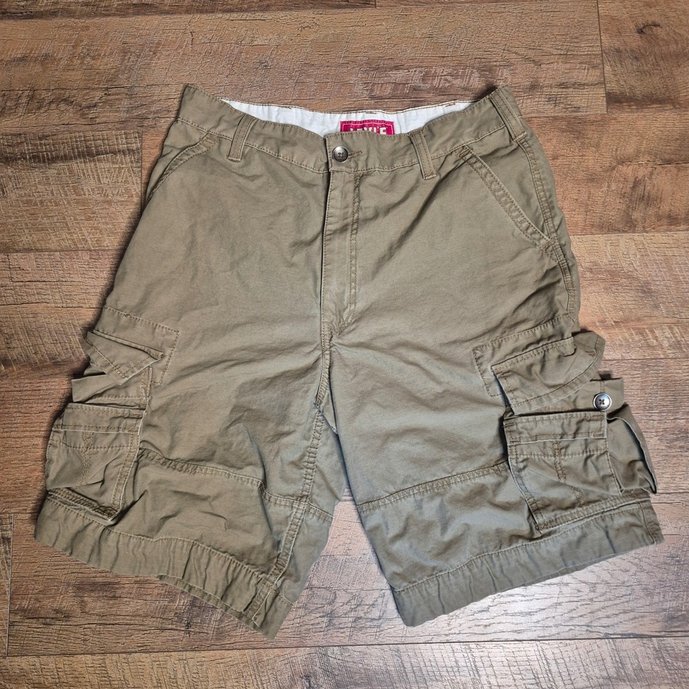 Levis Squad Cargo Mens Size 3 Khaki Cotton Utility Shorts
